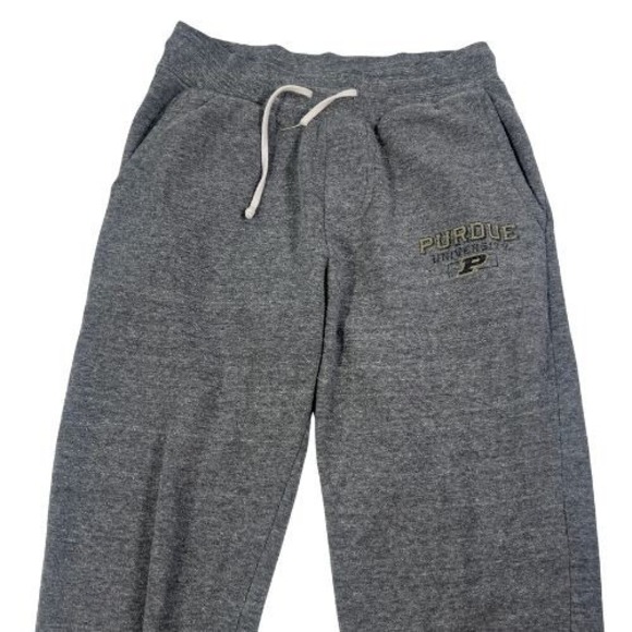 Purdue University Sweatpants Mens Small Gray Jogger Boilermakers Fleece College - Picture 1 of 7